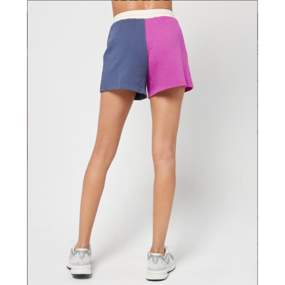 NWT L*SPACE Women's Slate Colorblock Don't Sweat It High Waisted Short Sz XS - Picture 4 of 7